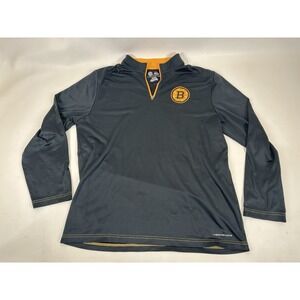 Majestic Boston Bruins Therma Base Quarter Zip Jacket Mens Size XL NHL Hockey